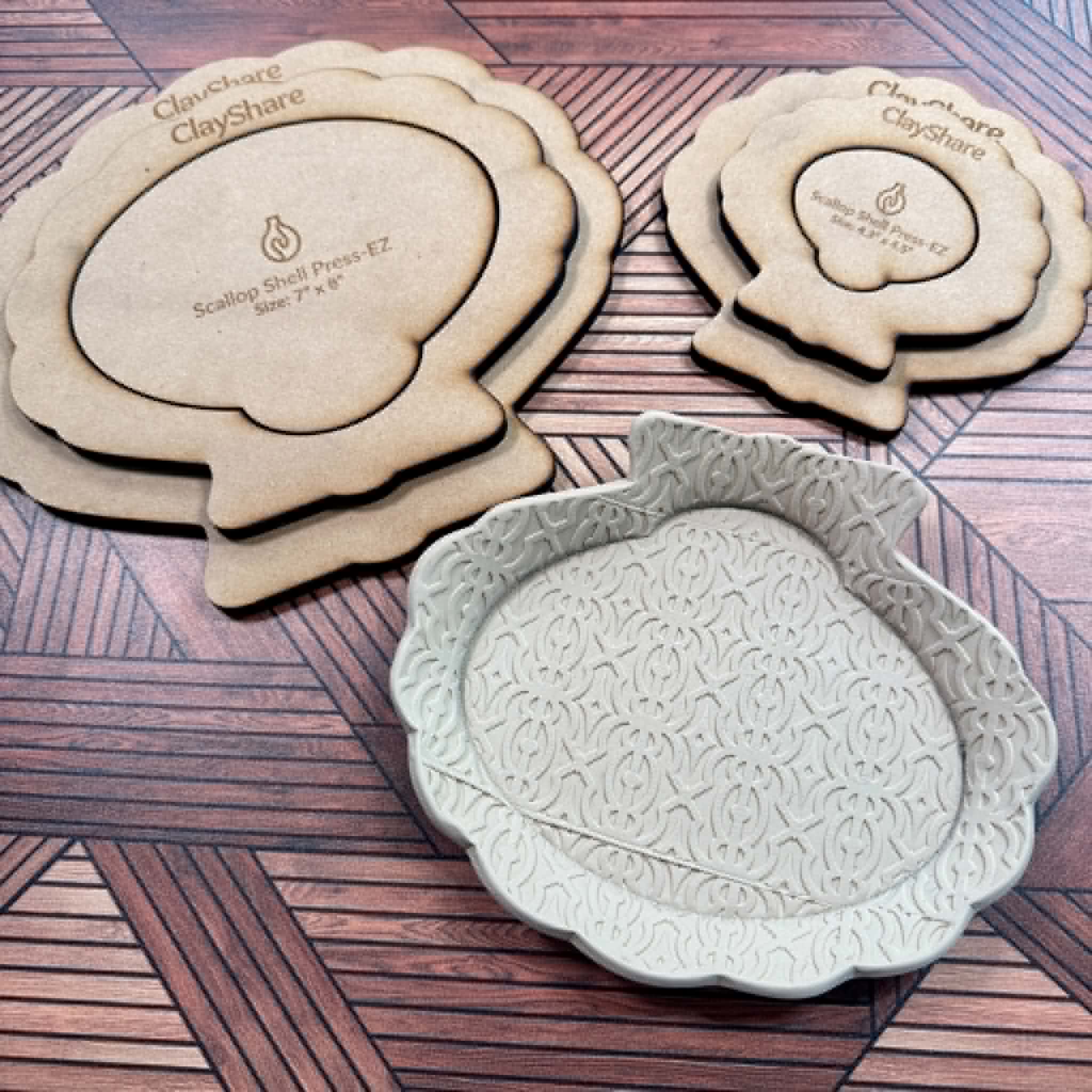 Scallop Shell Press-EZ Set
