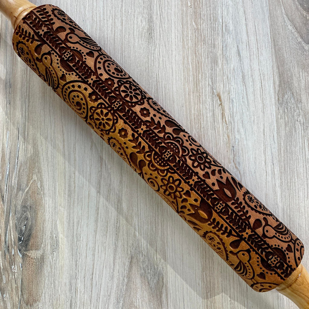 Scandi Birds 12 Rolling Pin