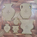 Silhouette Vase Rim Template Set
