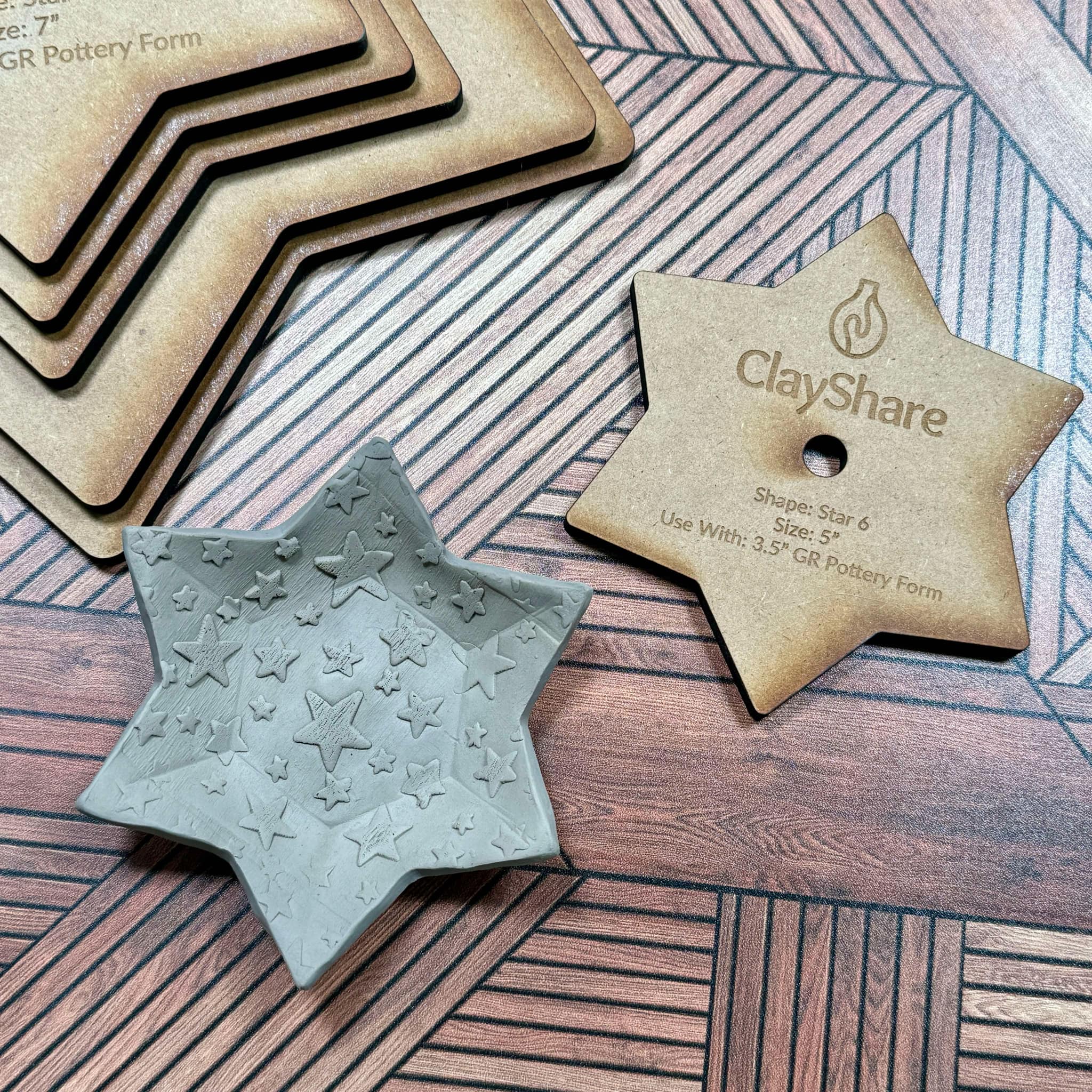 Star 6 Rim Template Set