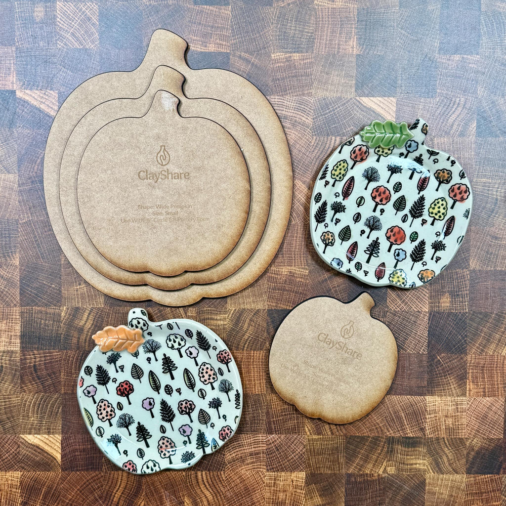 Round Pumpkin Template Set
