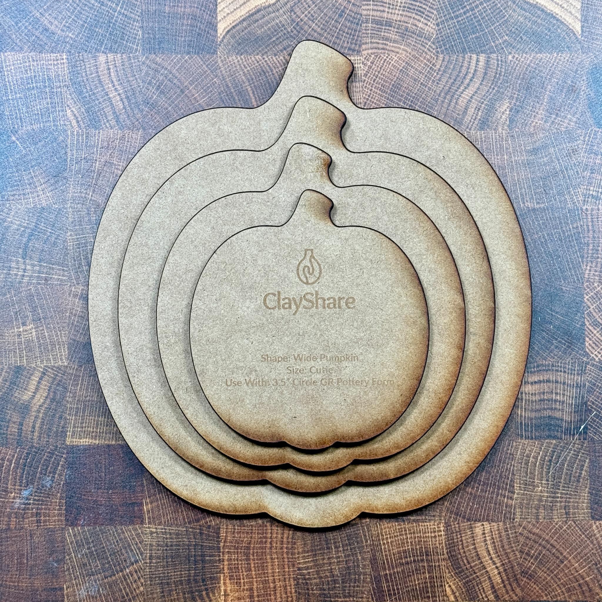 Round Pumpkin Template Set