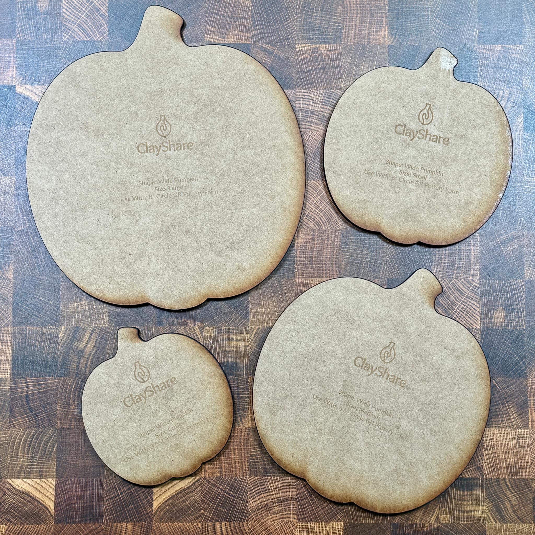 Round Pumpkin Template Set