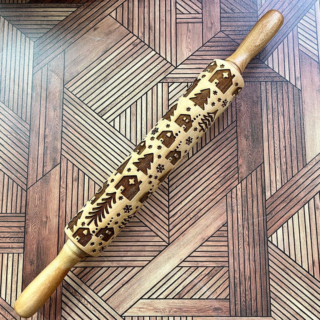 Winter Village 12 Rolling Pin
