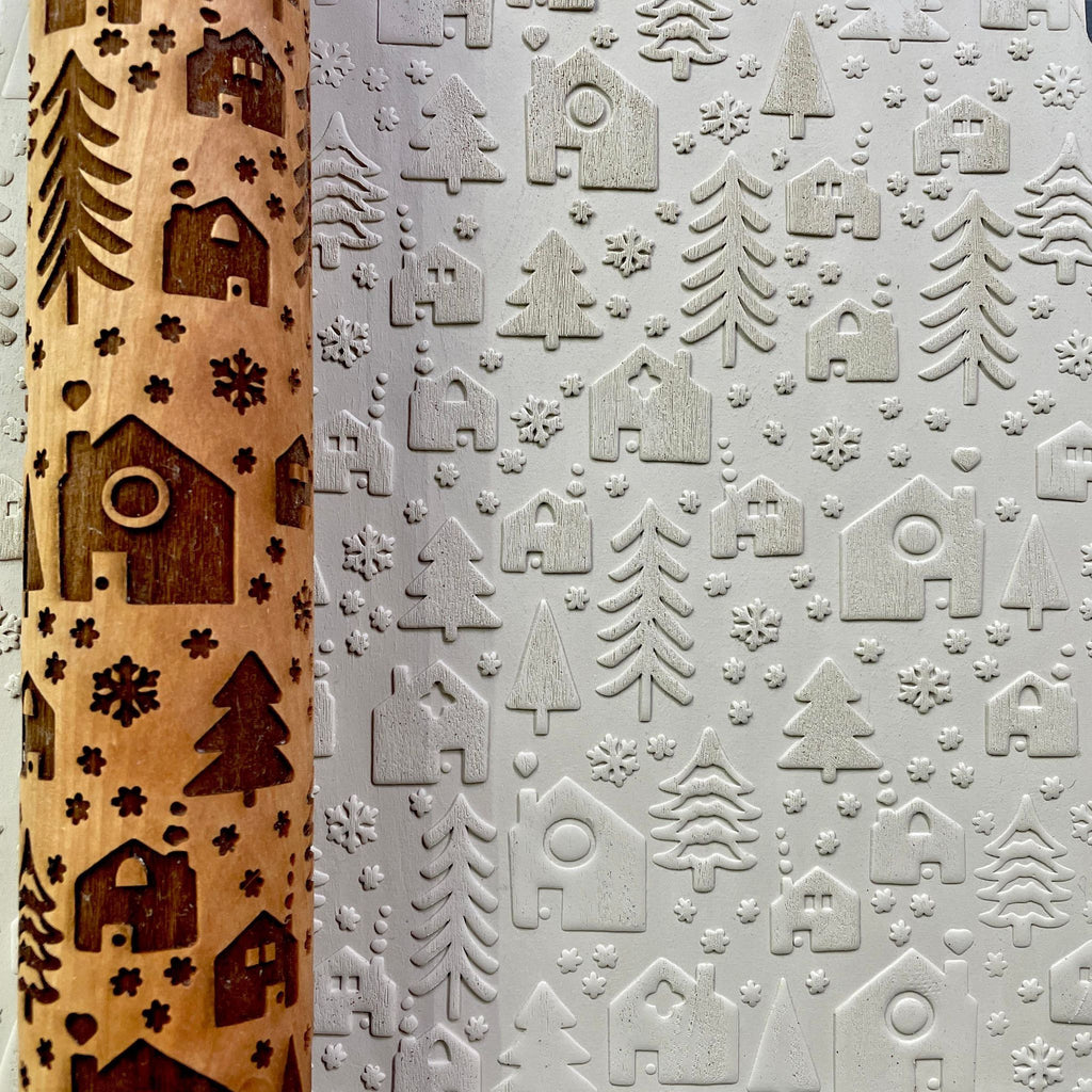 Winter Village 12 Rolling Pin