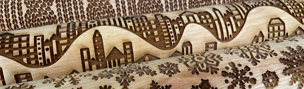Textured Rolling Pin - Honey Bee Mine – Knox Mountain Pottery