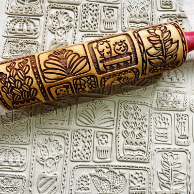 Succulents 1 Rolling Pin 7 Inch